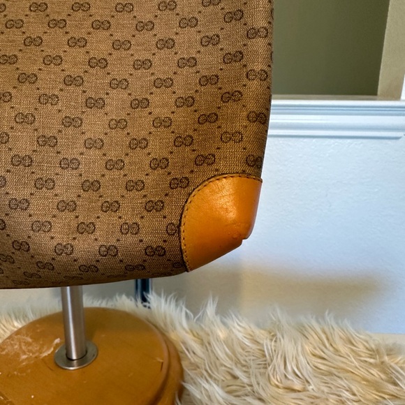Authentic Vintage Gucci Interlocking GG Monogram Sherry Web Shopper Tote Bag - Picture 4 of 14
